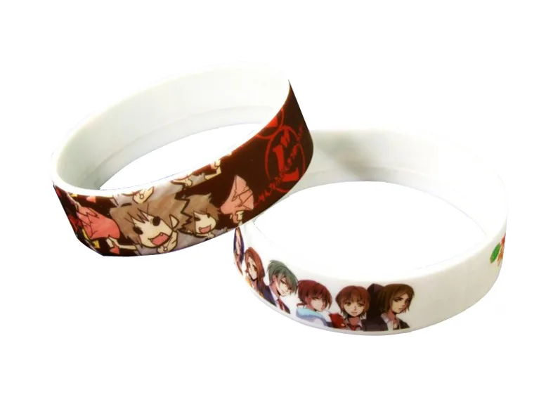 הדפסה צבעונית על צמידי סיליקון