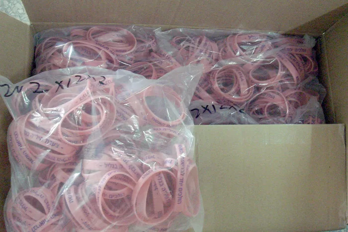 צמידי סיליקון מודפס, לבריאות