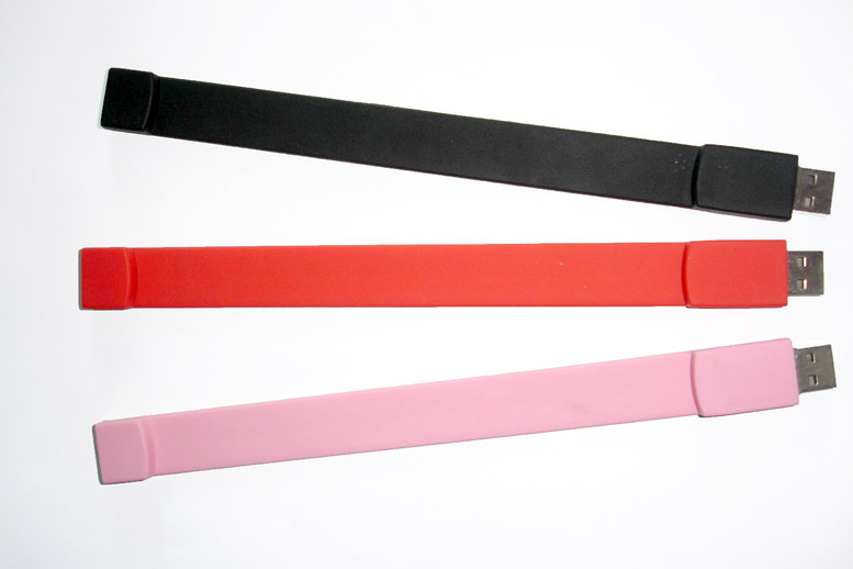צמידי סיליקון עם זכרון נייד USB